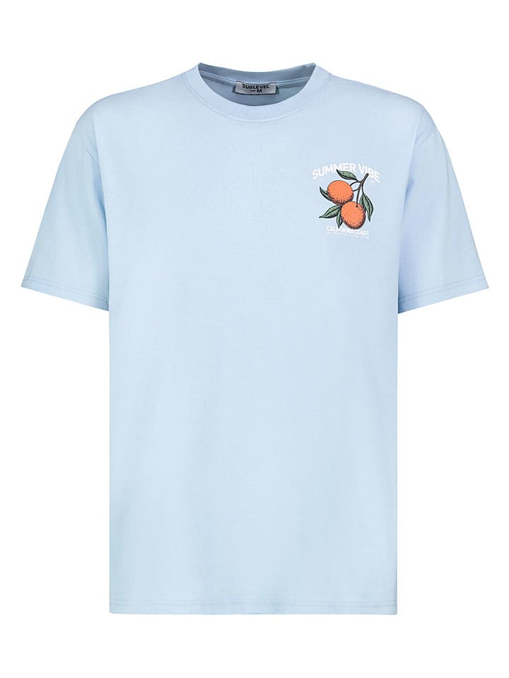 Sublevel Koszulka w kolorze błękitnym rozmiar: M