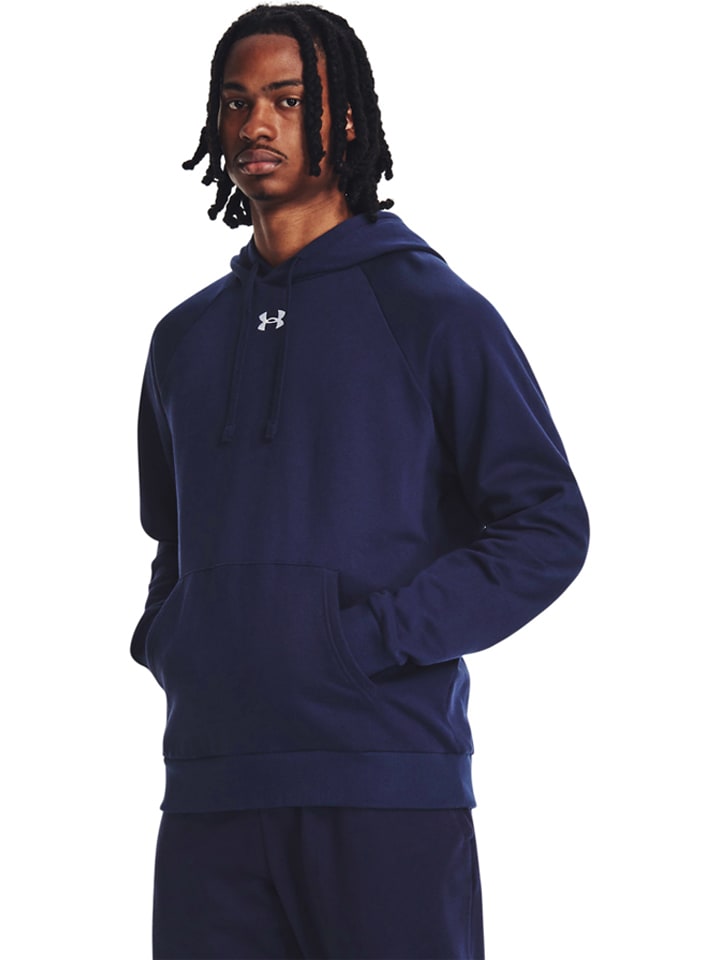 Under Armour Bluza "Rival" w kolorze granatowym rozmiar: XXL