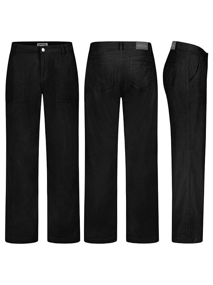 Sublevel Spodnie sztruksowe w kolorze czarnym rozmiar: L