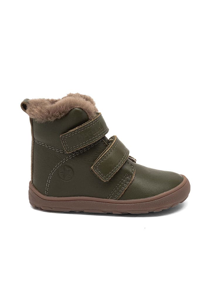 bisgaard Skórzane buty "Emil" w kolorze khaki do chodzenia na boso rozmiar: 32