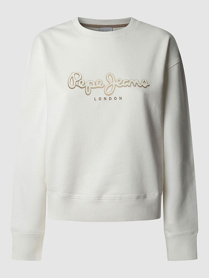 Pepe Jeans Bluza "Maddy" w kolorze kremowym rozmiar: S