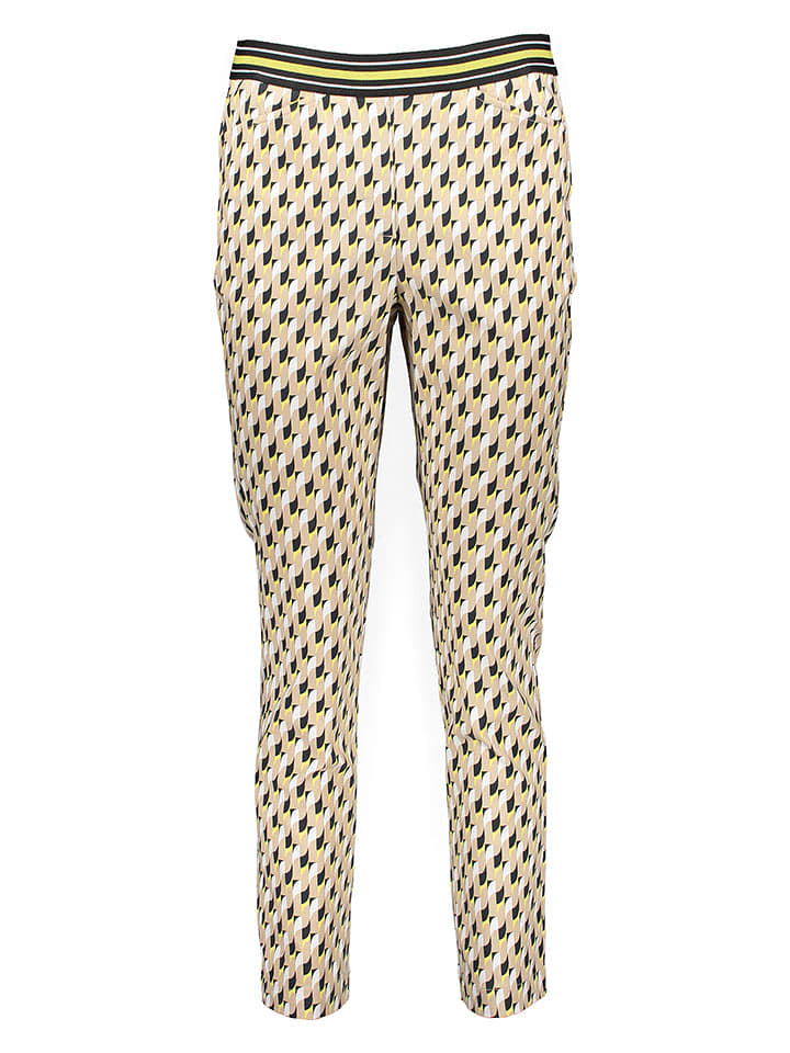 Heine Spodnie w kolorze beżowo-żółtym rozmiar: 50