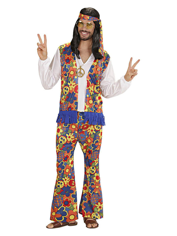 Carnival Party 4-częściowy kostium ze wzorem rozmiar: XL