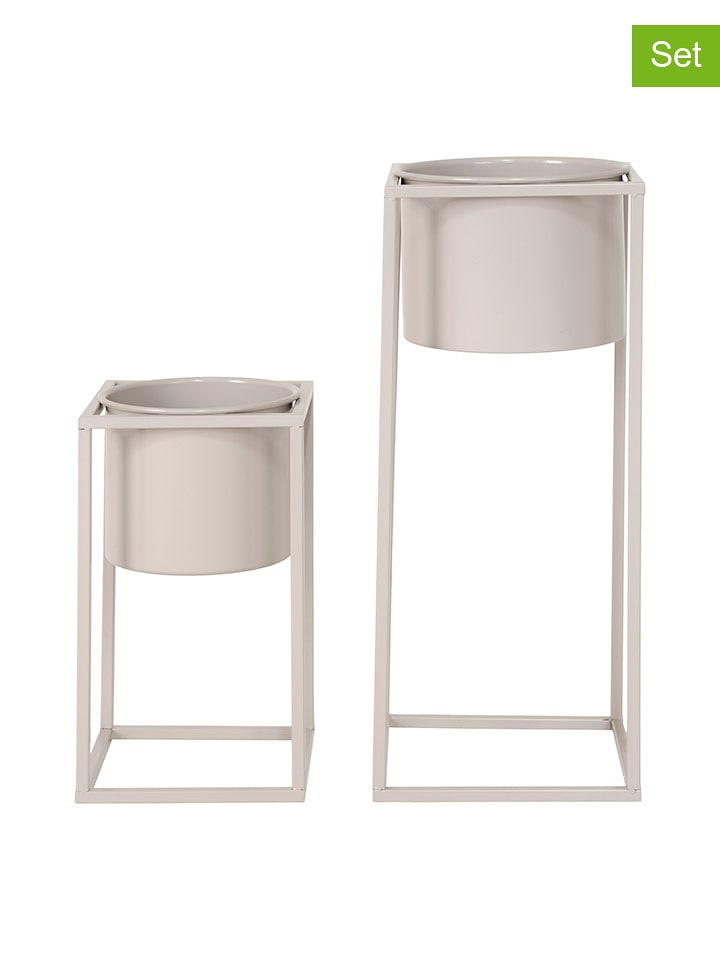 House Nordic Doniczki (2 szt.) w kolorze beżowym rozmiar: onesize