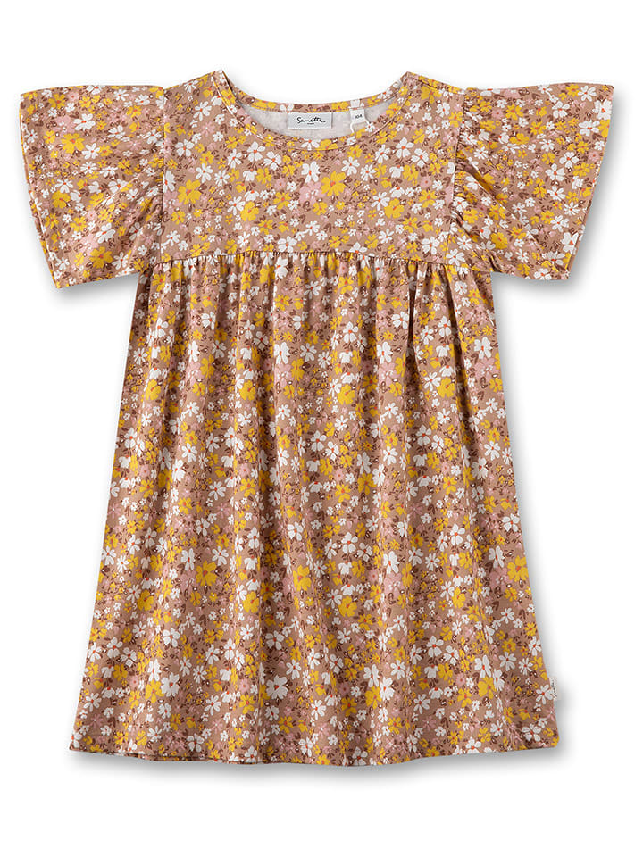 Sanetta Kidswear Sukienka w kolorze jasnobrązowym rozmiar: 110
