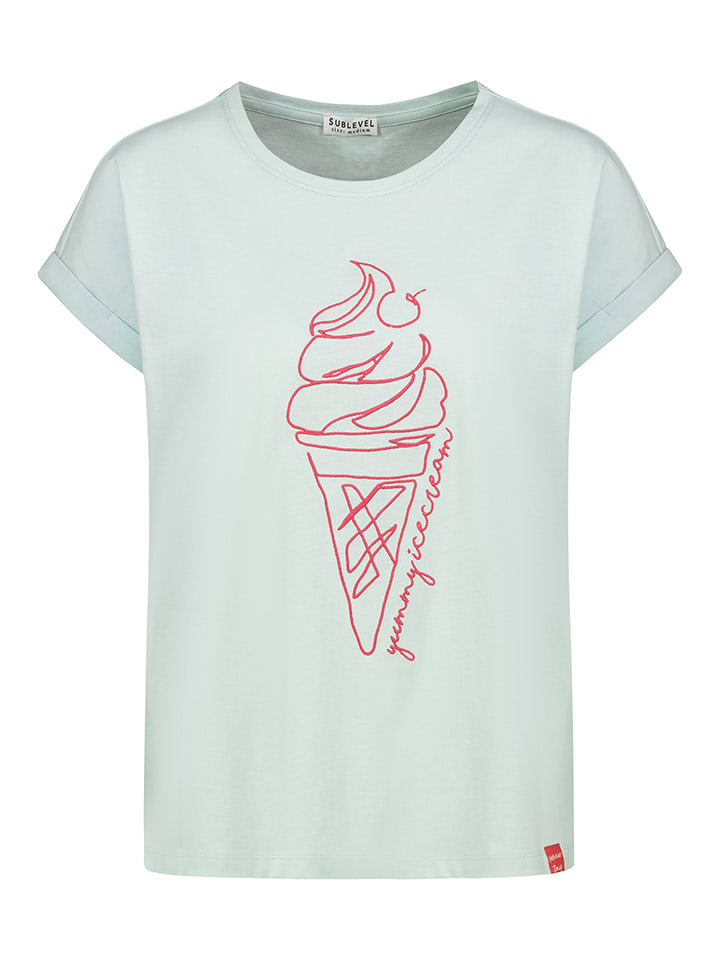 Sublevel Koszulka w kolorze błękitnym rozmiar: XS