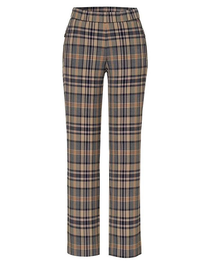 Rosner Spodnie "Scarlet" w kolorze granatowo-beżowym rozmiar: 48K