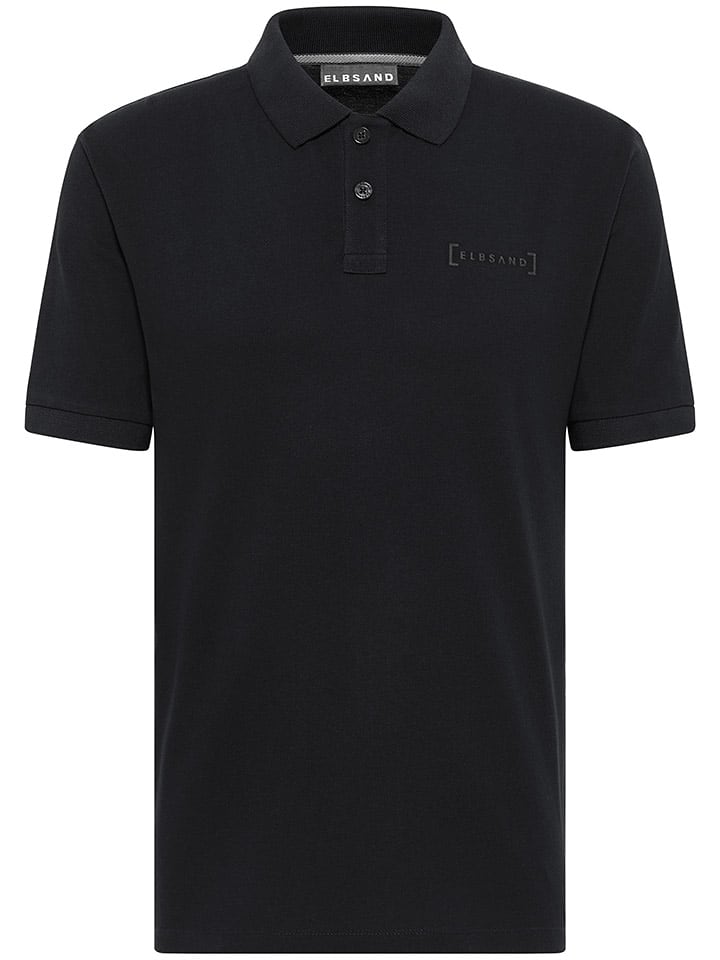 ELBSAND Koszulka polo "Lias" w kolorze czarnym rozmiar: XL