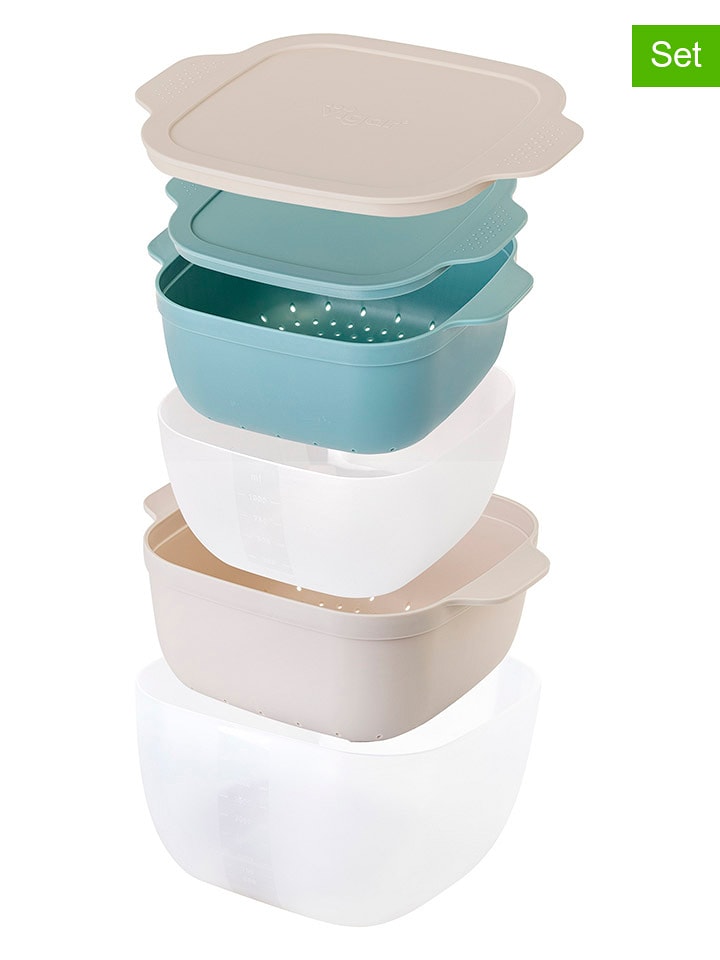 Vigar Pojemniki (2 szt.) w kolorze niebiesko-beżowym rozmiar: onesize