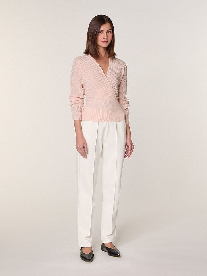 Rodier Wełniany sweter w kolorze jasnoróżowym rozmiar: M