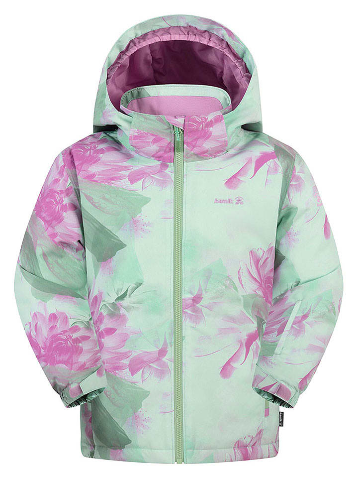 Kamik Kurtka zimowa "Cybele" w kolorze zielono-fioletowym rozmiar: 110