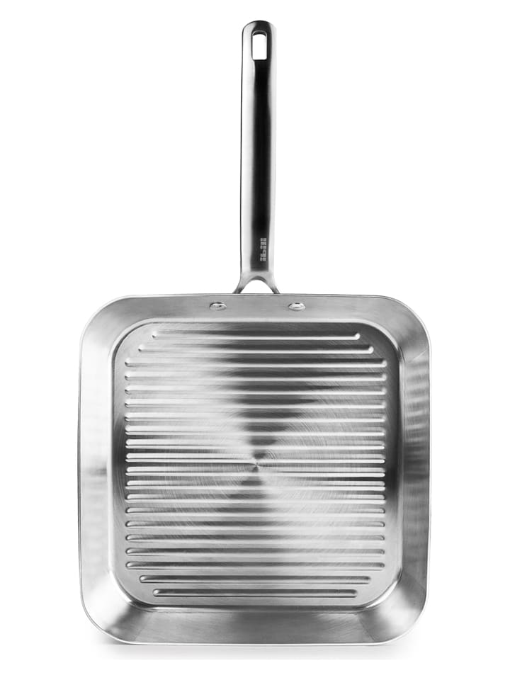 Ibili Patelnia grillowa "Element" w kolorze srebrnym - 28 x 28 cm rozmiar: onesize