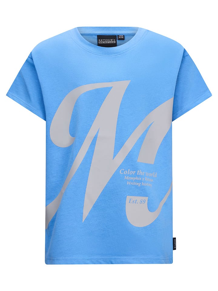 Retour Koszulka w kolorze błękitnym rozmiar: 146/152