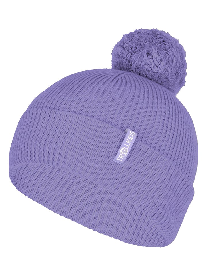 Trollkids Czapka "Holmenkollen" w kolorze fioletowym rozmiar: 52-56 cm