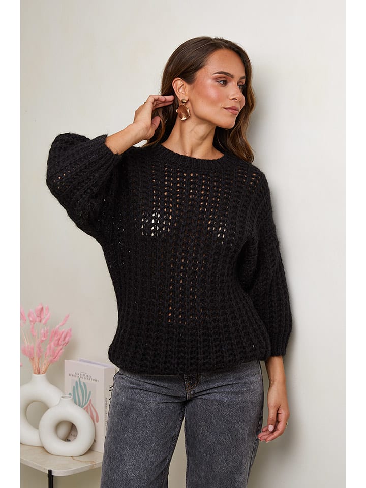 L'armoire de Suzette Sweter w kolorze czarnym rozmiar: 34/36