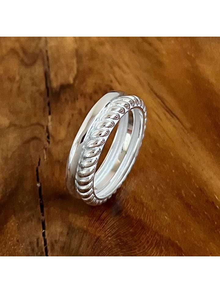 Eclat d'Argent Srebrny pierścionek rozmiar: 60