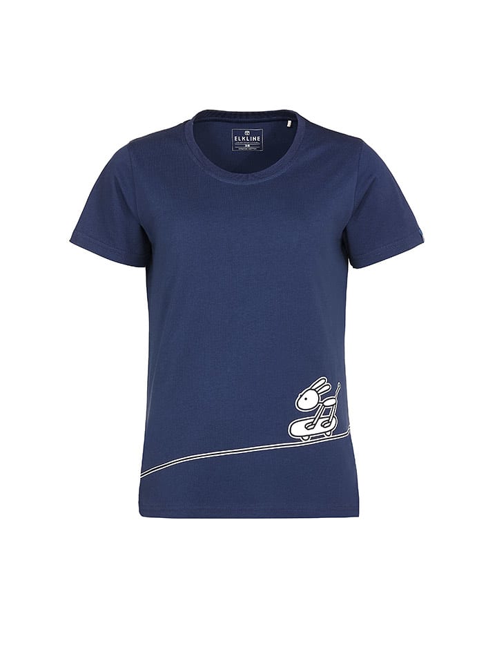 elkline Koszulka "Skateman" w kolorze granatowym rozmiar: 36
