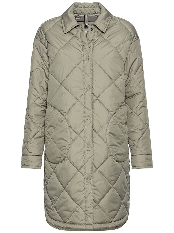 Camel Active Płaszcz pikowany w kolorze jasnozielonym rozmiar: 44