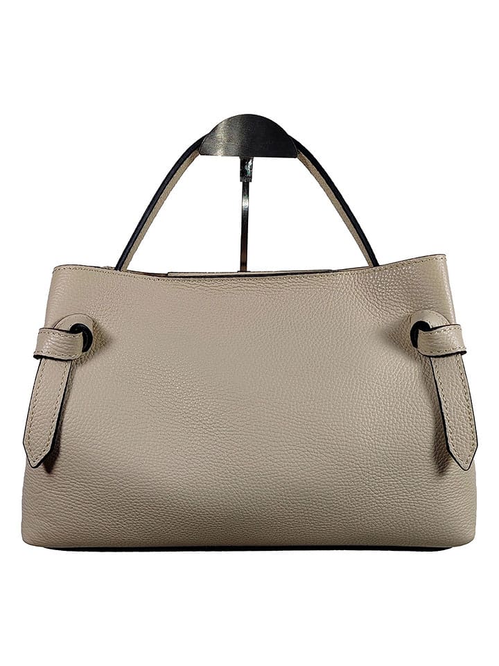 Florence Bags Skórzana torebka "Capoliveri" w kolorze beżowym - 33 x 20 x 17 cm rozmiar: onesize