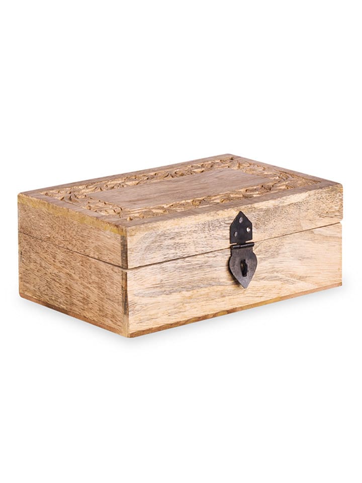 Homla Pudełko "Sombre" w kolorze beżowym - 22 x 8 x 14 cm rozmiar: onesize