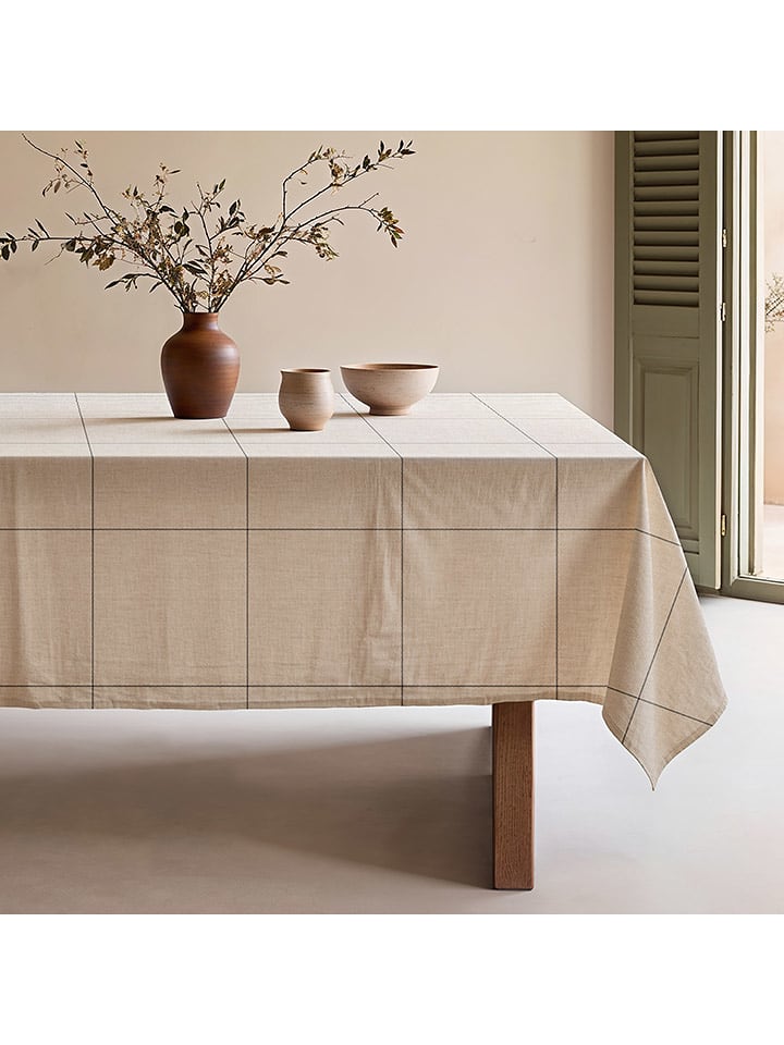 Mint Rugs Obrus "Nordic Lao" w kolorze kremowo-czarnym rozmiar: 155x100 cm