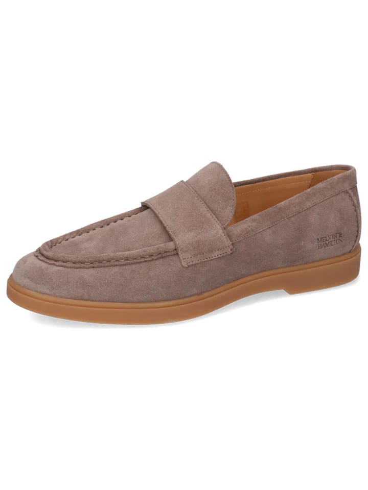 MELVIN & HAMILTON Skórzane mokasyny "Drake 3" w kolorze szarym rozmiar: 43