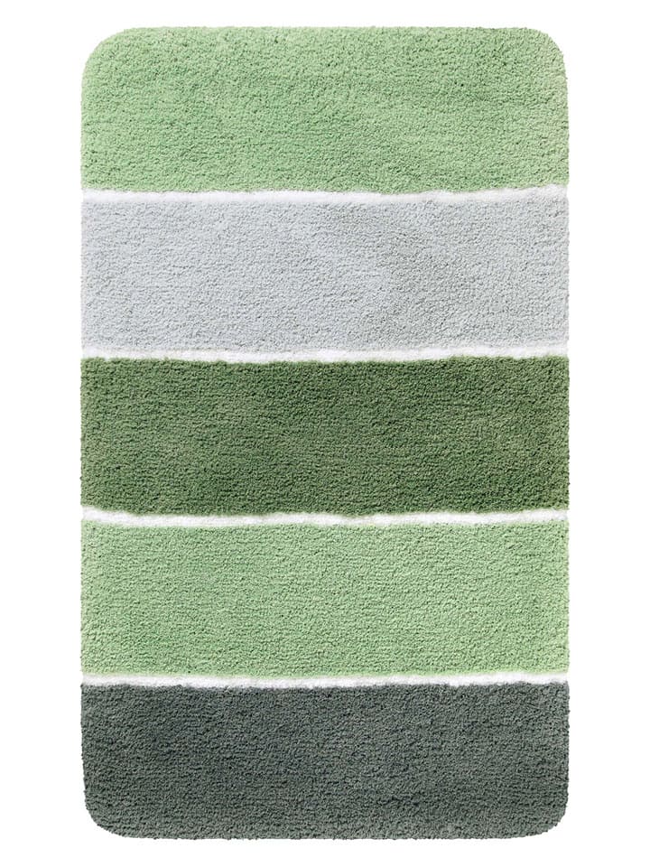 Homie Living Dywanik łazienkowy "Rio Marina" w kolorze zielono-szarym rozmiar: 70x120 cm