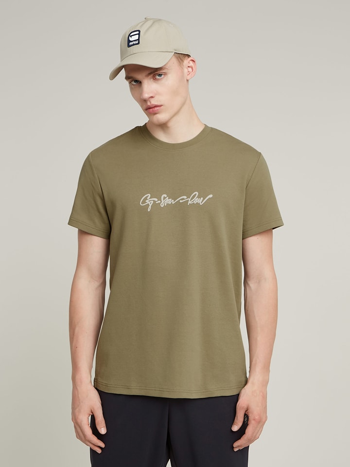 G-Star Koszulka w kolorze khaki rozmiar: S