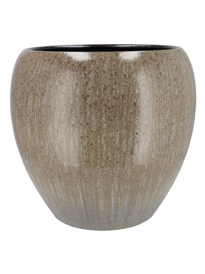 daan kromhout Doniczka "Jade" w kolorze beżowym - wys. 18 x Ø 16 cm rozmiar: onesize