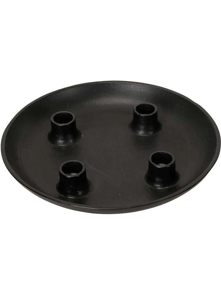 POSIWIO Świecznik w kolorze czarnym - Ø 24,5 cm rozmiar: onesize