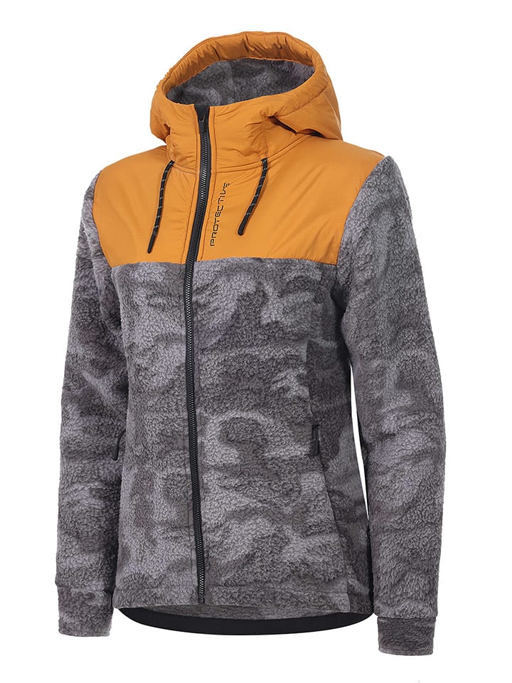Protective Kurtka polarowa "Frosty Girl" w kolorze szaro-pomarańczowym rozmiar: 42