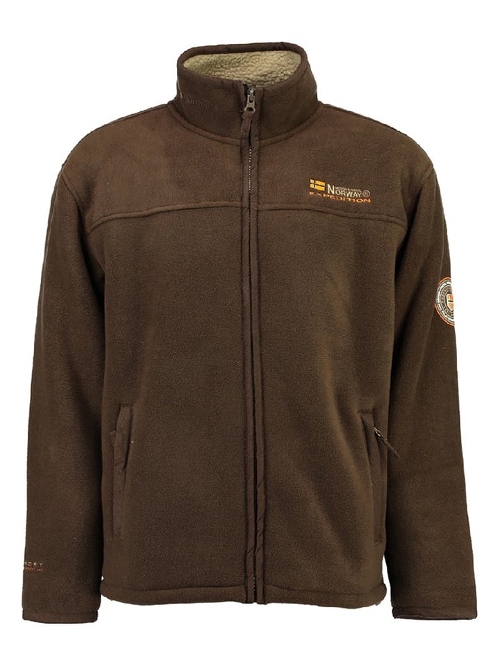 Geographical Norway Kurtka polarowa "Usine" w kolorze brązowym rozmiar: L