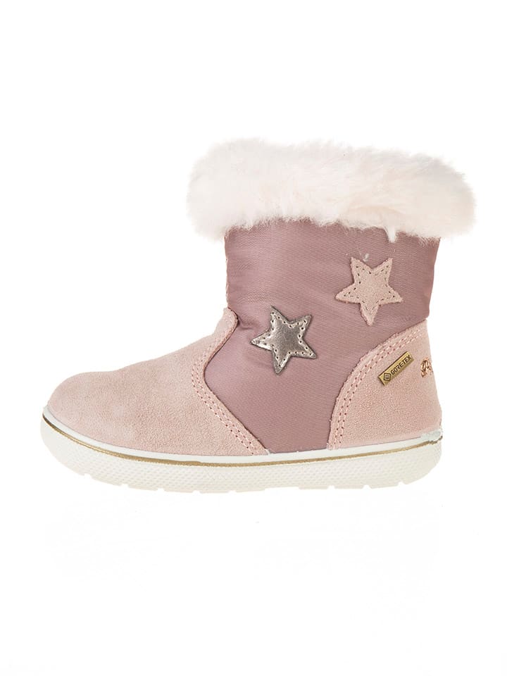 Primigi Skórzane kozaki zimowe w kolorze jasnoróżowym rozmiar: 26