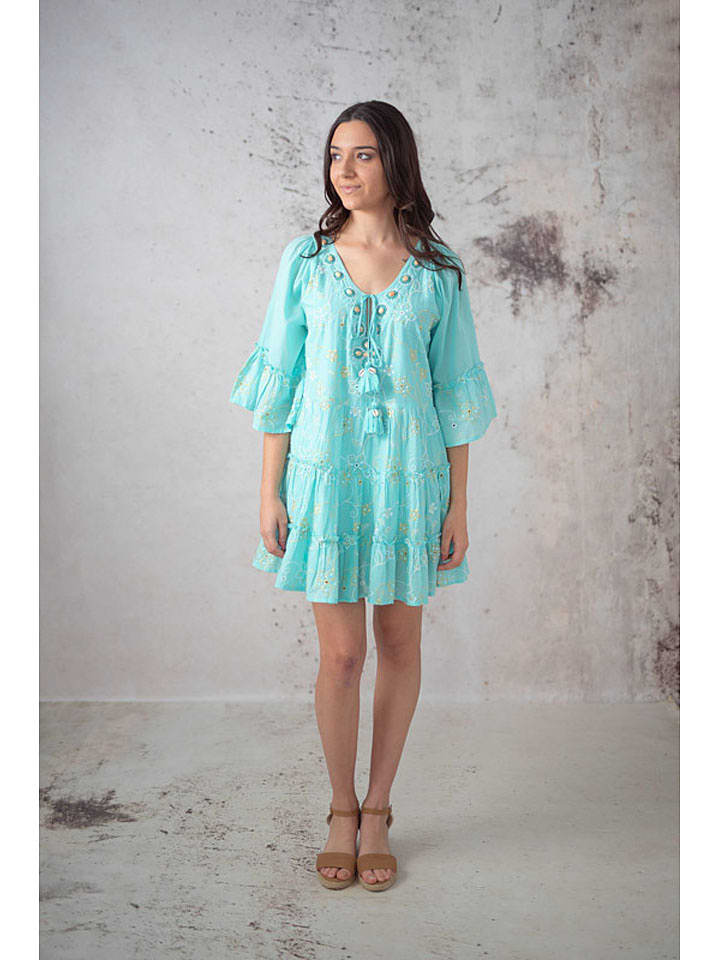 Lula Natura Sukienka w kolorze turkusowym rozmiar: onesize