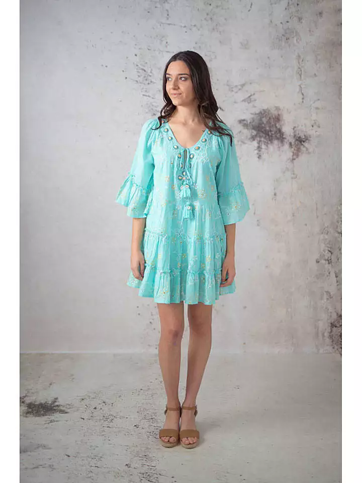 Lula Natura Sukienka w kolorze turkusowym rozmiar: onesize