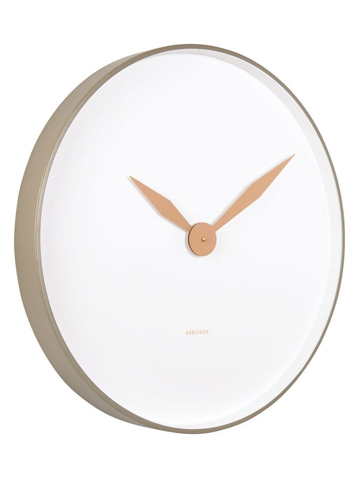 Karlsson Zegar ścienny "Albatross" w kolorze oliwkowo-białym - Ø 50 cm rozmiar: onesize