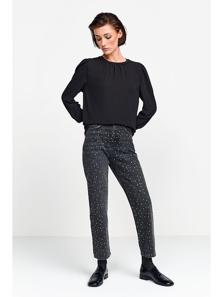 Rich & Royal Bluzka w kolorze czarnym rozmiar: M