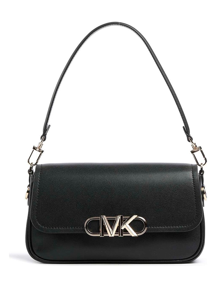 Michael Kors Skórzana torebka w kolorze czarnym - 26 x 15 x 8 cm rozmiar: onesize
