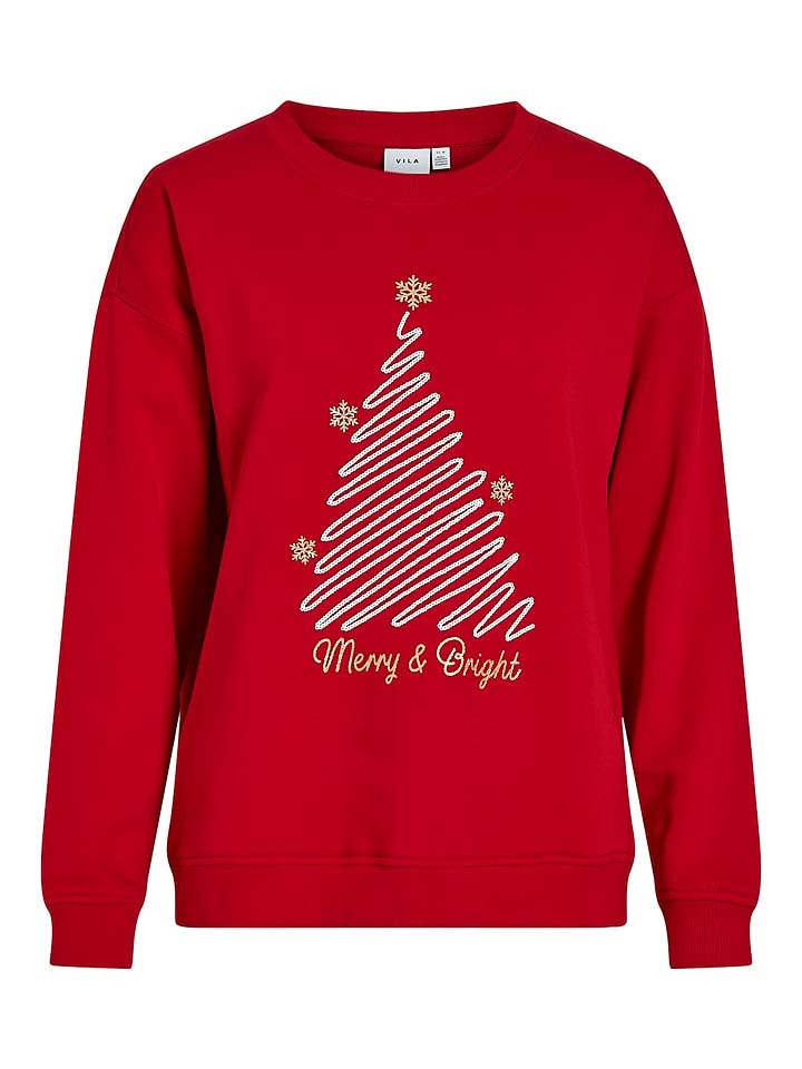 Vila Bluza w kolorze czerwonym rozmiar: XS