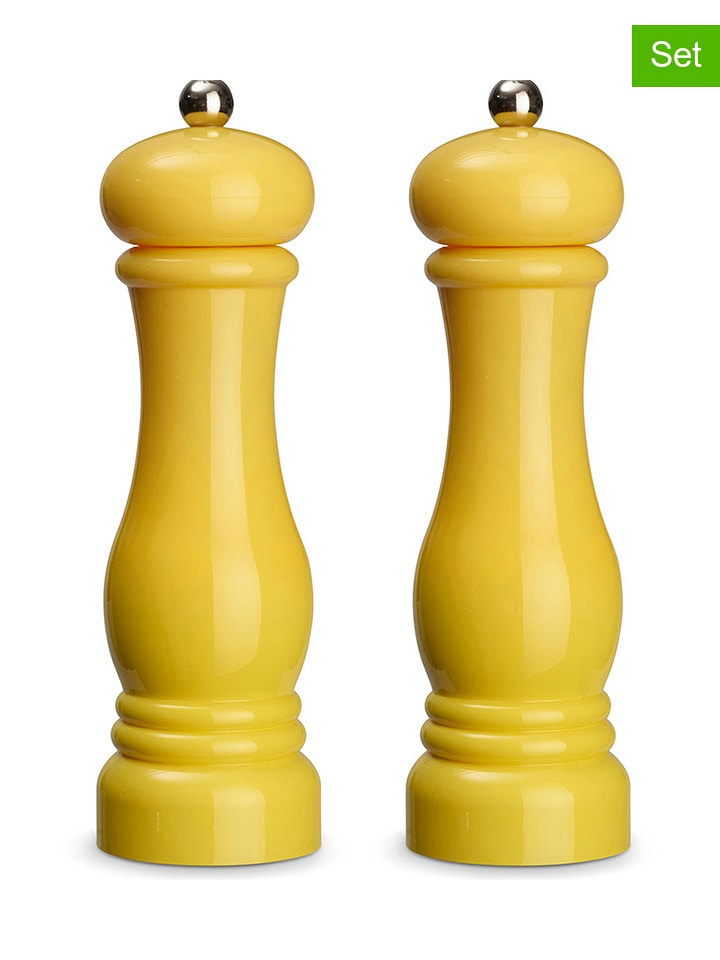 Echtwerk 2-częściowy zestaw w kolorze żółtym - wys. 21 x Ø 6 cm rozmiar: onesize