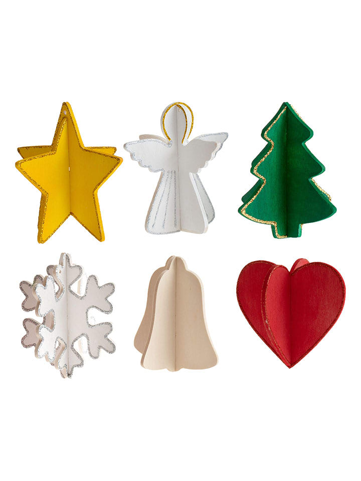 SUNNYSUE Zawieszki świąteczne (24 szt.) w kolorze beżowym rozmiar: onesize