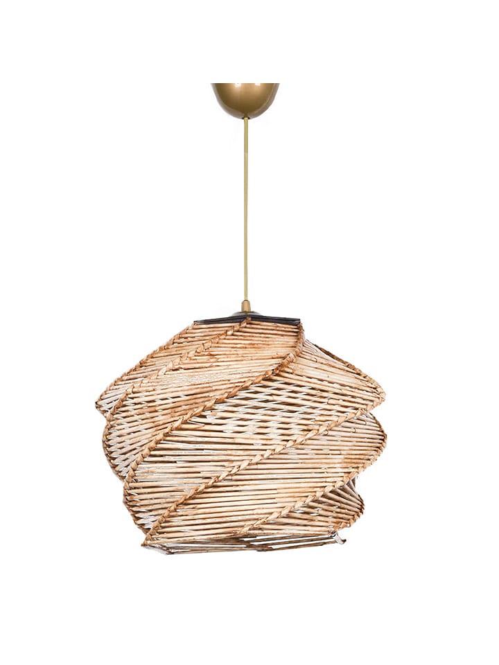 WellHome Lampa wisząca w kolorze beżowym - wys. 65 x Ø 32 cm rozmiar: onesize