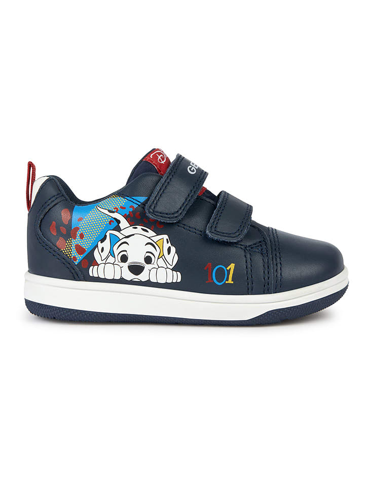 Geox Skórzane sneakersy "New Flick" w kolorze granatowym rozmiar: 20