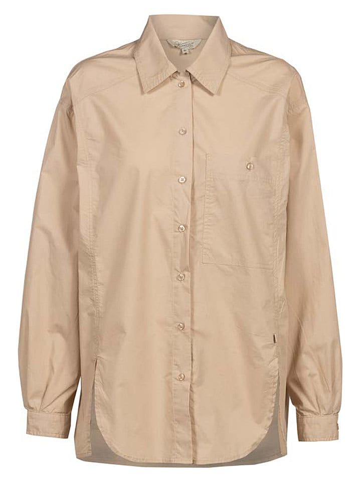 Herrlicher Bluzka "Timira" w kolorze beżowym rozmiar: XS