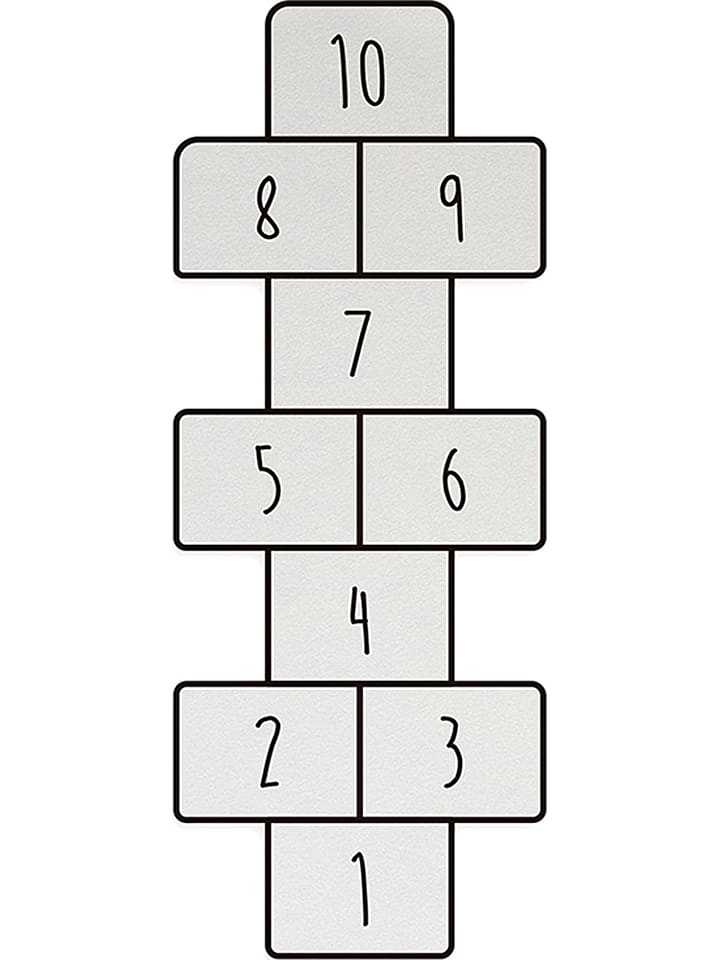 little nice things Mata "Sambori" w kolorze biało-czarnym do zabawy - 80 x 50 cm rozmiar: onesize