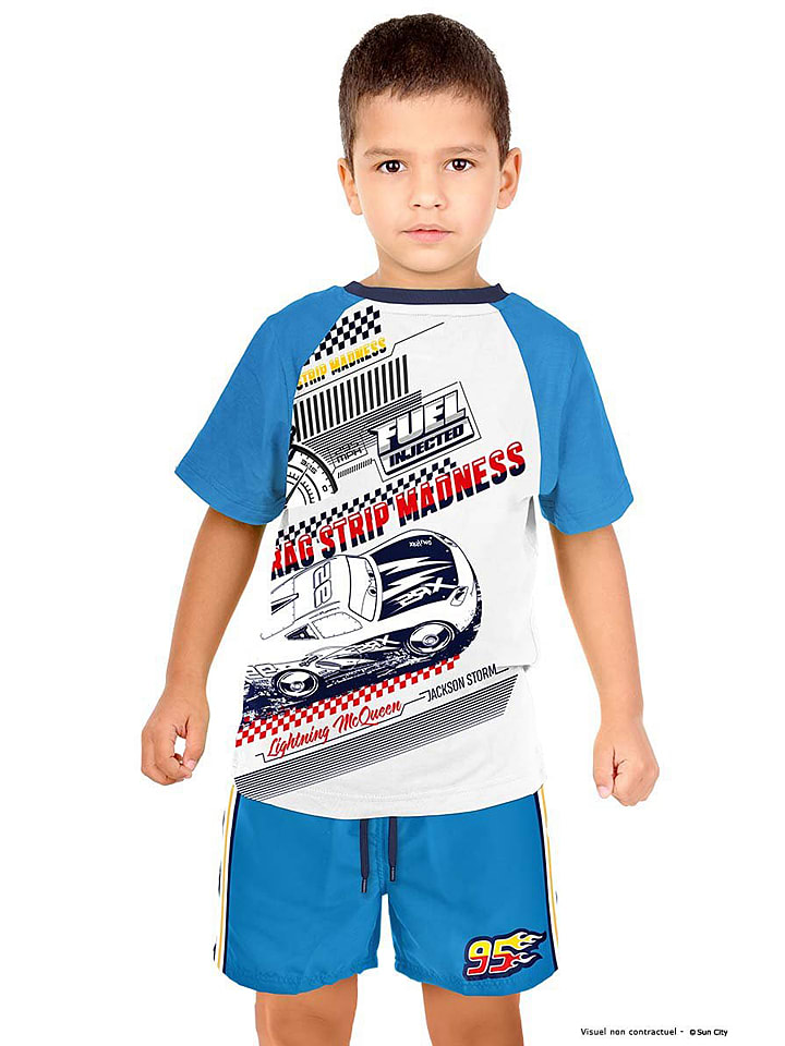 Disney Cars 2-częściowy zestaw "Auta" w kolorze niebieskim rozmiar: 98