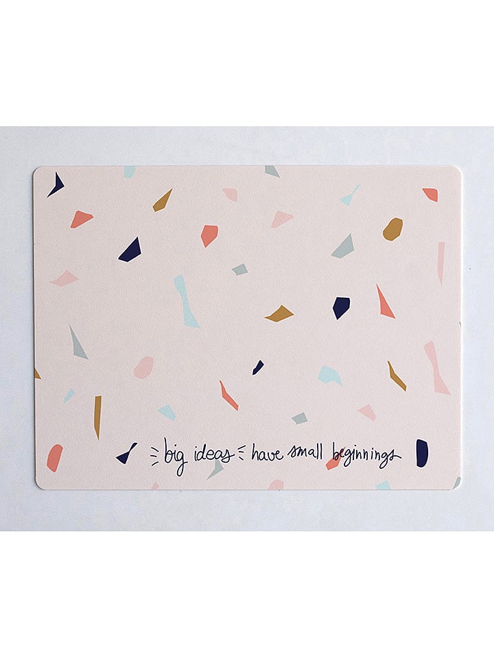 The Wild Hug Podkładka "Big Ideas" w kolorze jasnoróżowym ze wzorem na biurko - 55 x 35 cm rozmiar: onesize