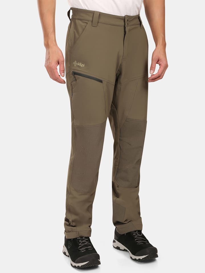Kilpi Spodnie softshellowe "Villain" w kolorze khaki rozmiar: XXL