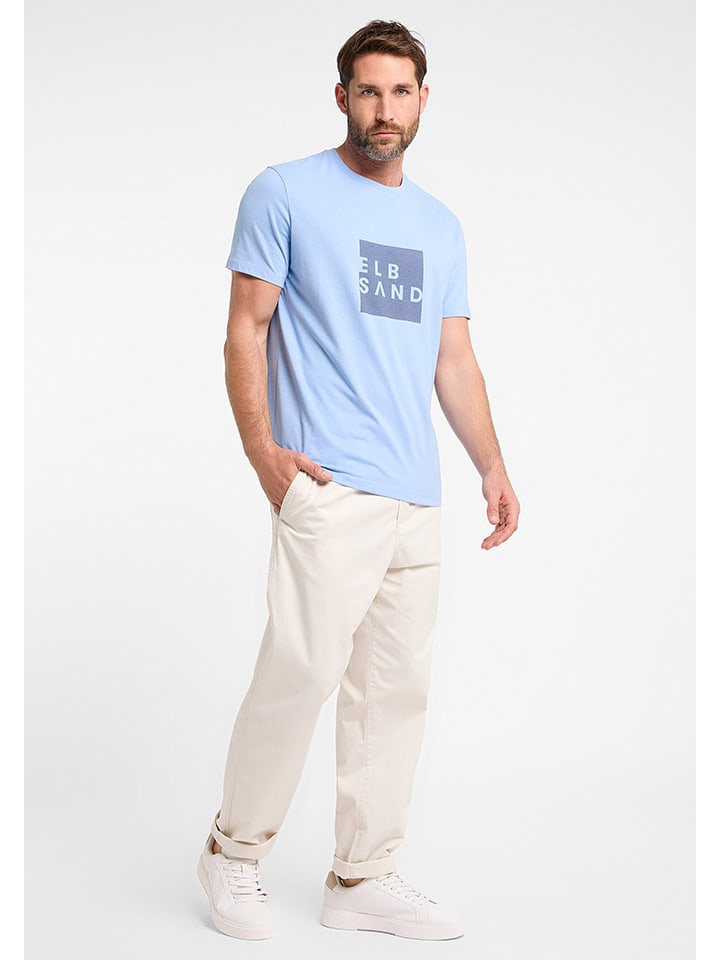 ELBSAND Koszulka "Timu" w kolorze niebieskim rozmiar: S