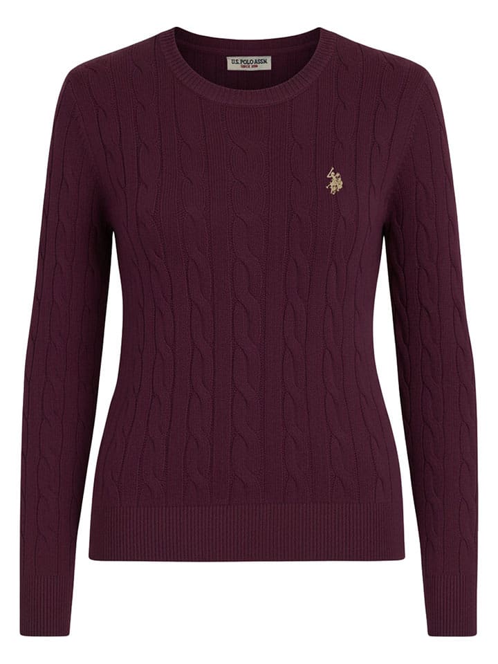 U.S. Polo Assn. Sweter w kolorze ciemnofioletowym rozmiar: XL